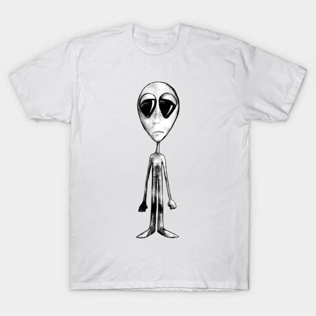 UFO T-Shirt by HanDraw